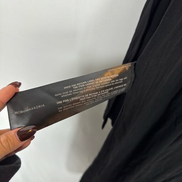 BCBGMAXAZRIA Essential Long Sleeve Turtleneck Dress Black Size Medium NWT - Picture 8 of 11